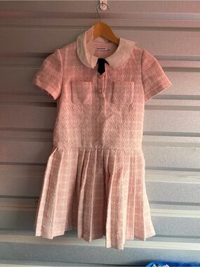 Self-Portrait bouclé tweed dress